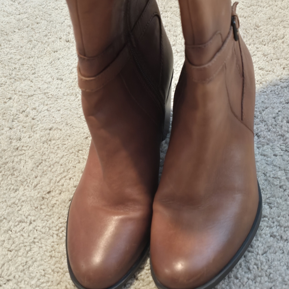 Naturalizer Kalina Wide Calf Leather Boots - Picture 5 of 7